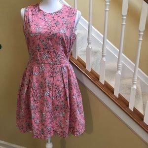 Gap Sleeveless Floral Print Midi Dress Sz 4